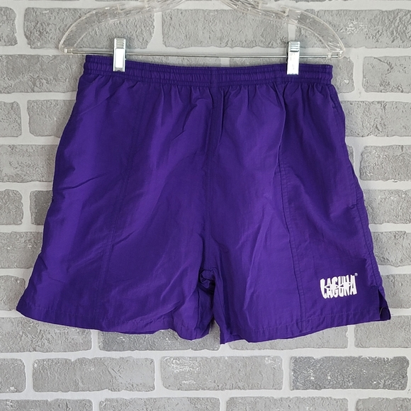 Laguna Other - Laguna Vintage Purple Graphic Logo Swim Trunks Men's Size M  32 - 34